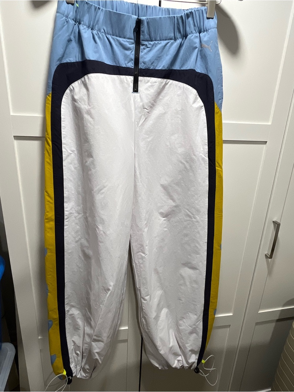 Rare PUMA Sample Archive Nylon Parachute Pants Colorblock Techwear Gorpcore Wome